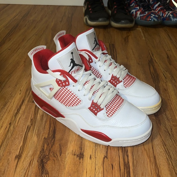 Jordan Other - Air Jordan 4 White and Red Sneakers